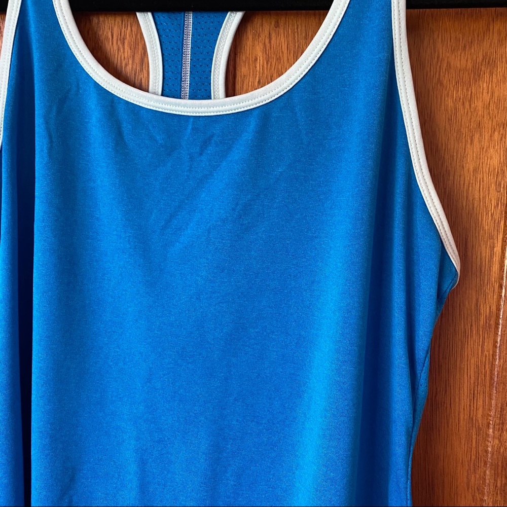 Champion Blue Racer Back Tank Top- Mesh Backing - Picture 4 of 7